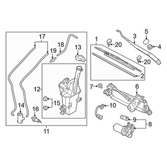 Kia OE - Windshield - Wiper & Washer Components