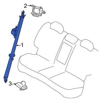 Kia OE - Front Left Seat Belt Lap and Shoulder Belt