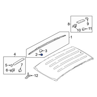 Kia OE - Roof Luggage Carrier Side Rail Nut