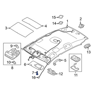 Kia OE - Sun Visor Screw