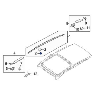 Kia OE - Roof Luggage Carrier Side Rail Nut