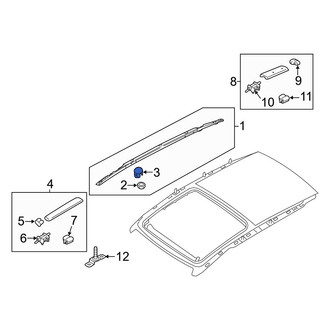 Kia OE - Roof Luggage Carrier Side Rail Cap