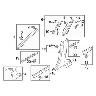 Kia OE - Pillars, Rocker & Floor - Interior Trim