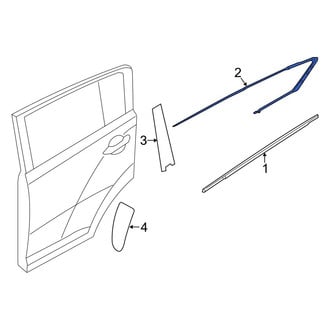 Kia OE - Front Right Door Reveal Molding