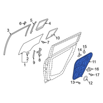 Kia OE - Rear Left Door Panel Carrier