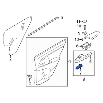 Kia OE - Front Right Door Lock Switch