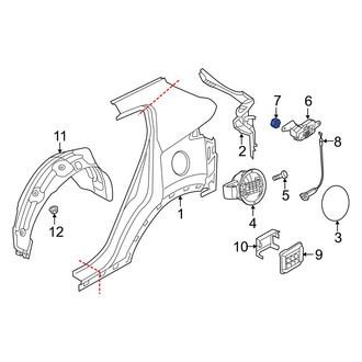 Kia OE - Front Door Mirror Nut