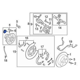 Kia OE - Rear ABS Wheel Speed Sensor