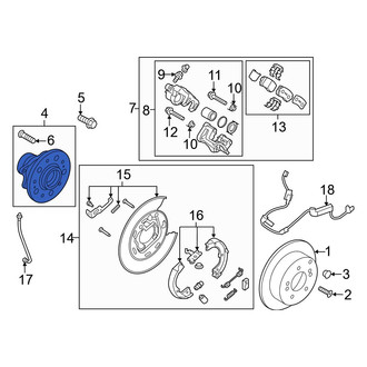 Kia OE - Rear Wheel Bearing and Hub Assembly