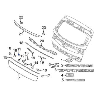 Kia OE - Liftgate Finish Panel Seal