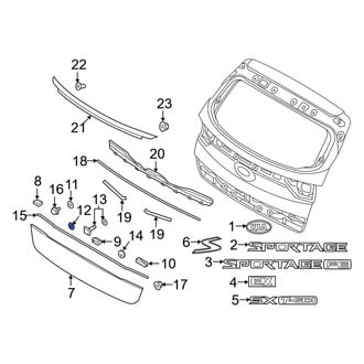 Kia OE - Liftgate Finish Panel Seal