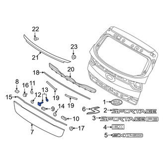 Kia OE - Liftgate Finish Panel Seal