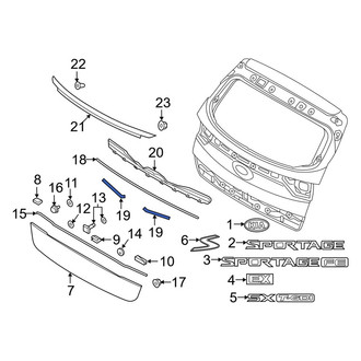 Kia OE - Liftgate Finish Panel Gasket