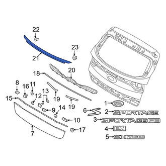 Kia OE - Rear Lower Liftgate Finish Panel