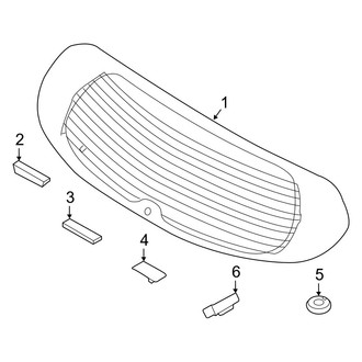 Kia OE - Lift Gate - Glass