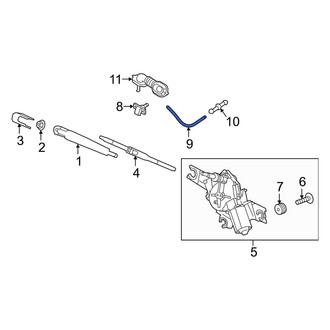 Kia OE - Rear Liftgate Washer Hose
