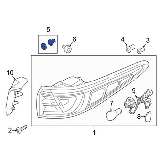 Kia OE - Upper Tail Light Clip