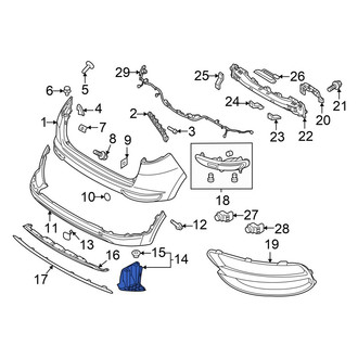 Kia OE - Rear Left Lower Bumper Splash Shield