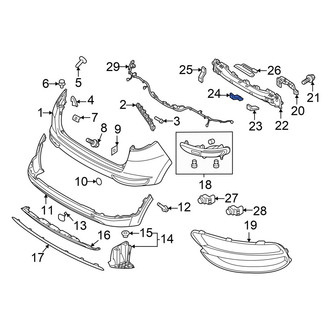 Kia OE - Rear Left Lower Bumper Impact Bar Brace
