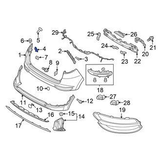 Kia OE - Rear Left Bumper Cover Stay