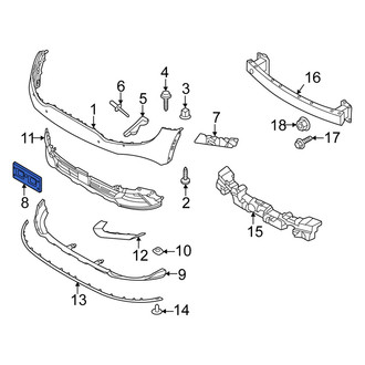 Kia OE - Front License Plate Bracket