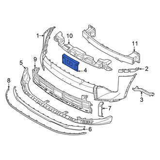 Kia OE - Front License Plate Bracket