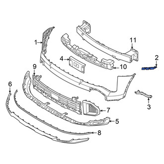 Kia OE - Front Right Upper Bumper Cover Bracket