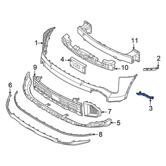 Kia OE - Front Left Lower Bumper Cover Bracket
