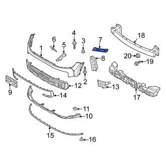 Kia OE - Front Right Outer Bumper Cover Bracket