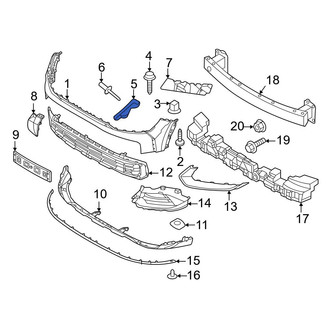Kia OE - Front Left Inner Bumper Cover Bracket