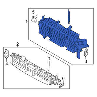 Kia OE - Front Upper Radiator Shutter Assembly