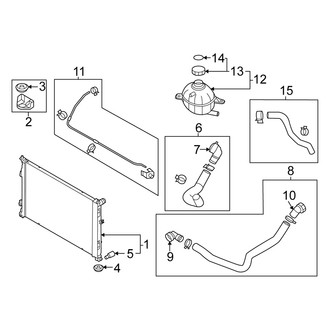 Kia OE - Cooling - Radiator & Components (2.5L)