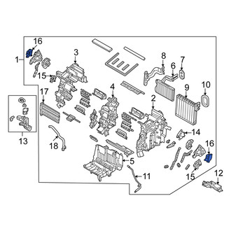 Kia OE - HVAC Floor Mode Door Actuator