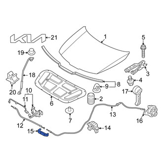 Kia OE - Hood Release Cable Bracket