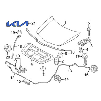 Kia OE - Front Hood Emblem