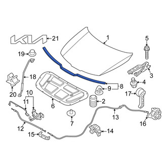 Kia OE - Front Hood Seal