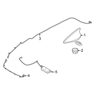Kia OE - Electrical - Antenna (EX / LX / SX / SX Prestige / X-Line / X-Pro / X-Pro Prestige)