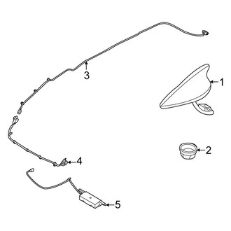 Kia OE - Electrical - Antenna (EX / LX / SX / SX Prestige / X-Line / X-Pro / X-Pro Prestige)