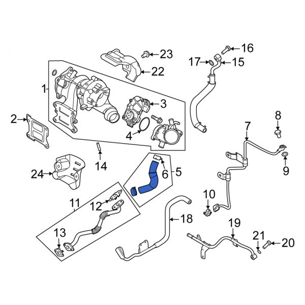 Turbocharger Inlet Hose