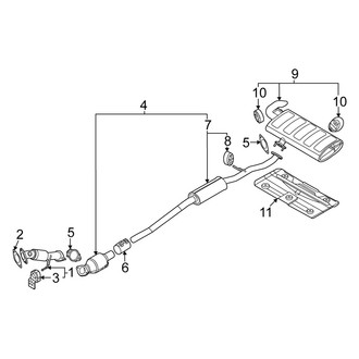 Kia OE - Exhaust System - Exhaust Components (2.5L)