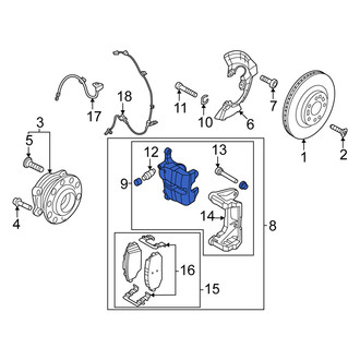 Kia OE - Rear Left Disc Brake Caliper