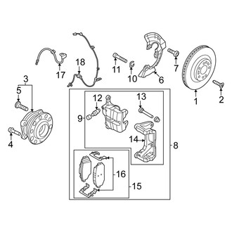 Kia OE - Front Suspension - Brake Components