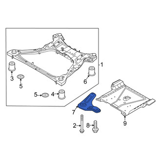 Kia OE - Front Right Suspension Subframe Reinforcement Bracket