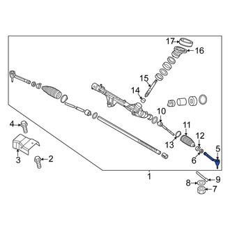 Kia OE - Left Outer Steering Tie Rod End