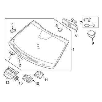 Kia OE - Windshield - Glass (USA Built)