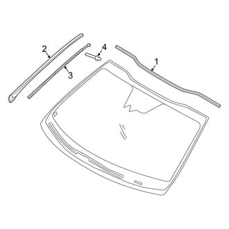 Kia OE - Windshield - Reveal Moldings (USA Built)