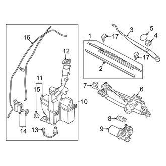 Kia OE - Windshield - Wiper & Washer Components (USA Built)