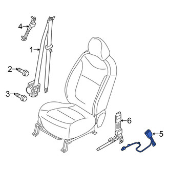Kia OE - Front Right Seat Belt Receptacle