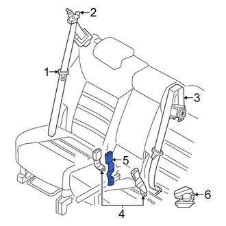 Kia OE - Rear Center Seat Belt Receptacle