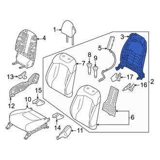 Kia OE - Front Right Seat Back Frame